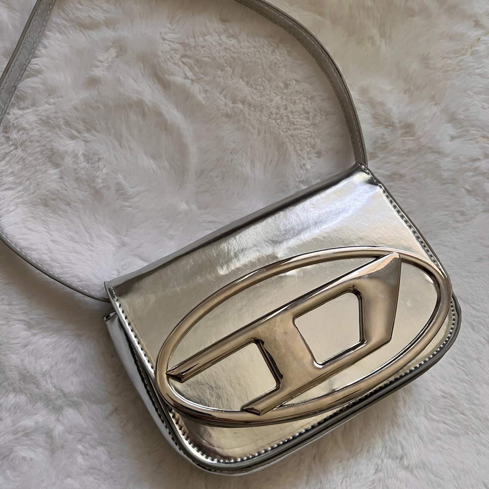 Diesel 1DR metallic shoulder bag